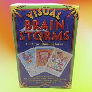 1995 Visual Brainstorms: The Smart Thinking Game Binary Arts #6550 New/Sealed